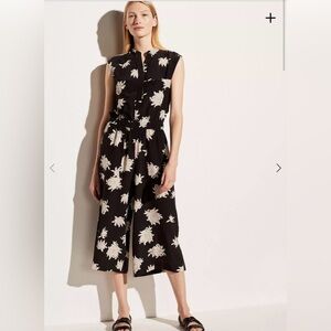 Vince Chrysanthemum Sleeveless Jumpsuit